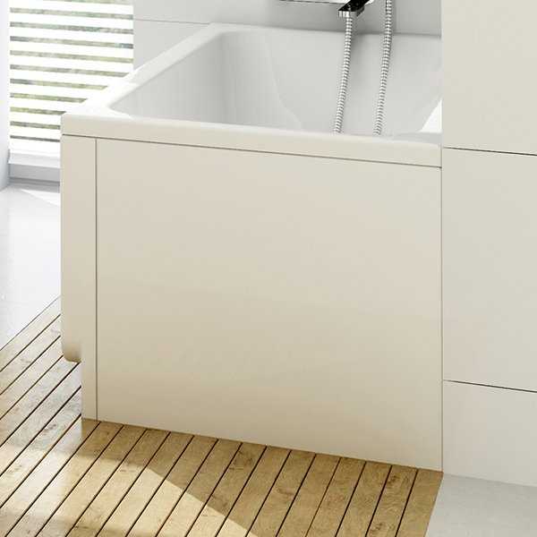 Боковая панель Chrome для ванны акриловая белая