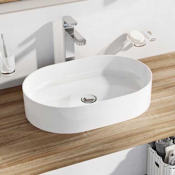 Ceramic washbasin UNI 400 B SLIM - RAVAK COM