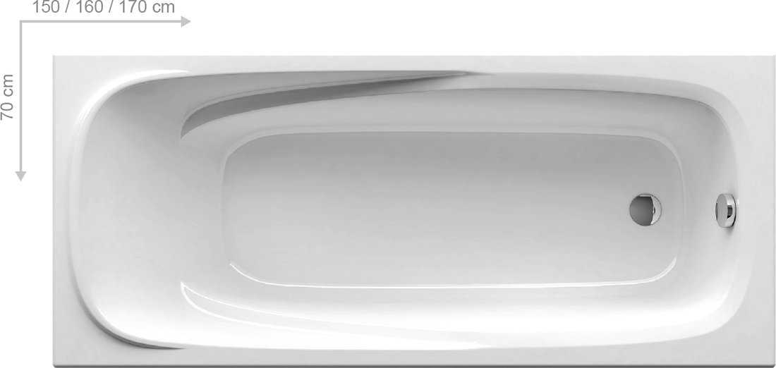 Ванна Vanda II 150, 160, 170 см прямоугольная