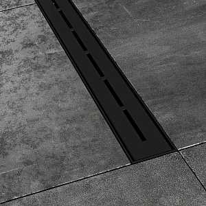 Душевой канал Runway черного цвета